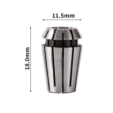 Pro Grade High Precision Spring Collet Set For CNC Milling Lathe Tools, 11.5mm width, 18.0mm height, durable spring steel
