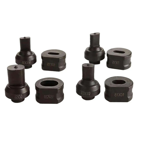 Oval Hydraulic Punching And Notching Die For Trimming And Metalworking Machines Heavy Duty Chrome Steel Construction 8x12mm Die Set