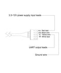Diagram of Ultrasonic Liquid Sensor Switch No Contact Detection For Real Time Liquid Level And Density High Accuracy Anti Interference A Breeze To Set Up Works With Various Liquids And Forms For Industrial And Home Use showing wire connections.
