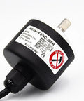1000 PPR Rotary Encoder For Precision Motion Control Rock Solid Industrial Grade Sensor With Easy Install Durable Build For CNC And Automation Systems Reliable Performance In Tough Industrial Environments. black metal rotary encoder with cable and shaft