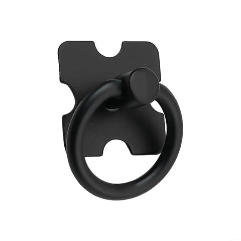 Vintage Style Drawer Pulls With Square Back Plate Old School Charm For Wooden Furniture Retro Hardware For Dresser Chest And Cupboard Doors 2 Pack Black, front view.