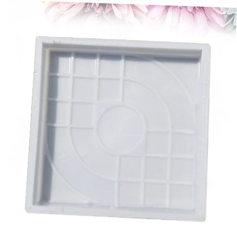Easy To Use Reusable Concrete Stone Mold For DIY Garden Pathways Breeze Through Creating White Stepping Stones For Patios