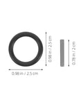 Heavy Duty Rubber Retaining Rings And Fastener Pins For Electric Wrench Socket Replacement 50 Set with black rubber ring and metal pin.