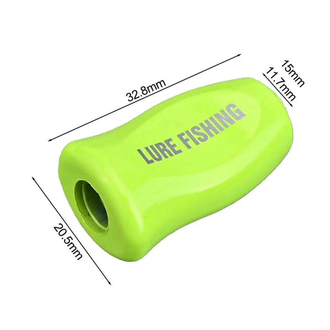 Ultra Lightweight Green Fishing Reel Knob Handle Grip Upgrade For Baitcasting Water Drop Rods With Abs Replacement Parts And Easy Adaptation, 32.8mm