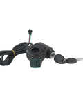 Thumb Throttle With Key Lock For Electric Bikes And Scooters 24V To 72V Power Switch with two keys and voltage display.