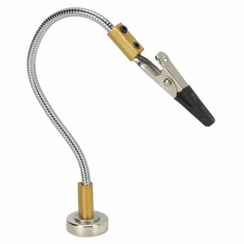 Universal PCB Electronic Welding Clamp with strong magnetic base and flexible bent arm for electronics repair and assembly DIY