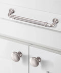 10 Pack Brushed Nickel Cabinet Pulls 3 Inch Vintage Cylindrical Drawer Handles for Cabinets Dresser Cupboards Kitchen Hardware