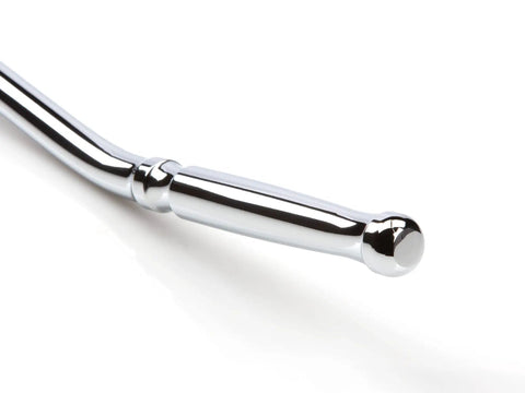 Handle of Three Eighths Inch Drive Long Ratchet With 180 Degree Flex Head And Quick Release, Twelve Inch Bent Handle, Ultra Compact Head