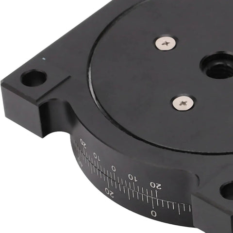 Close-up of 60mm Fine Tuning Optical Sliding Stage With 2.3 Inch Cross Roller Guide, 360 Degree Rotary Platform detail