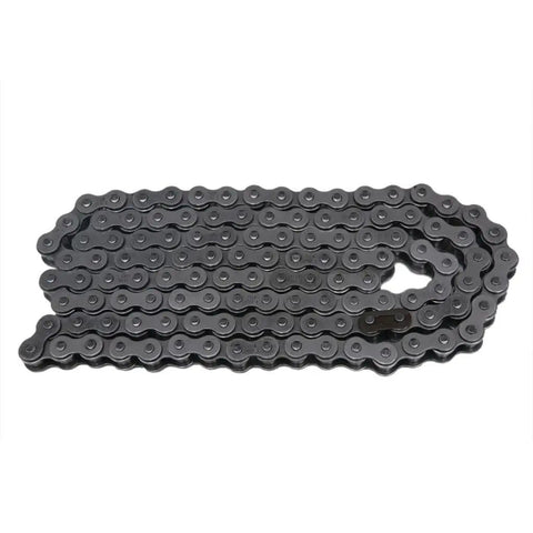Close-up of a 120-link chain for Rear Live Axle Kit 44 Inch For DIY Go Karts ATVs Golf Carts, shown coiled.