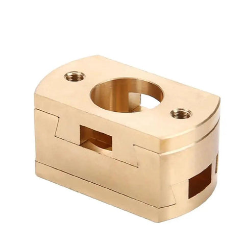 Heavy Duty 18mm Oldham Coupler Upgrade Fits Ender 3 Pro V2 And CR10 S4 Z Axis Stabilizer For T8 Lead Screw To Stop Vibrations Fast Installation. gold metal coupler