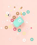 Circle Punch With Reinforcing Ring And Snap Lever For Paper Crafting, Scrapbooking And DIY Card Making with colorful paper grommets