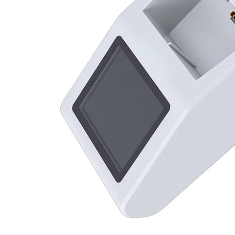 Drone Battery Charger Hub With LCD Real Time Monitoring No Guesswork 65W Parallel Charging For Three Batteries USB C Cable Included Safe Series Charging Station For Drones showing LCD screen.