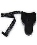 Dope Eco Friendly Body Tape Measure 205 Cm 80 Inch Retractable With Push Button Dual Sided Metric And Imperial Waist Measuring Tool For Fitness And Tracking Inches Lost Easy To Read And Slim Modern Design For Quick Measurements At Home Or Gym, black retractable body tape measure