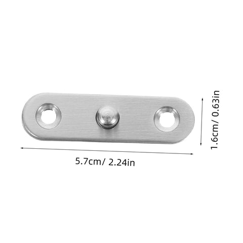 Close-up of 20 Piece Rotating Stainless Steel Hidden Door Hinges 360 Degree Up And Down Pivot Shaft Concealed Cabinet Hinges hardware