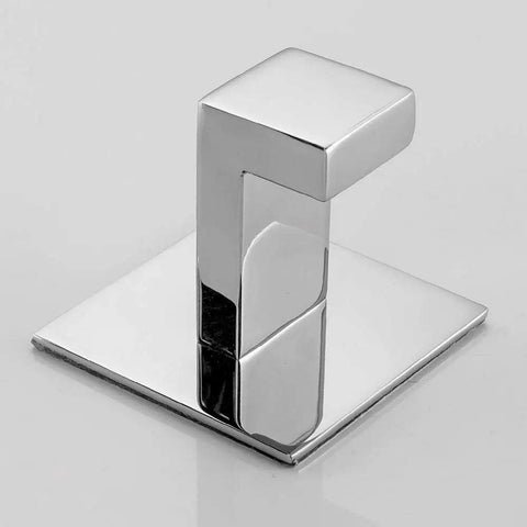 Square Coat Hook Set 2 Pack Stainless Steel Wall Mounted Self Adhesive No Drilling Towel And Robe Hooks Mirror Polished Finish