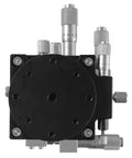 Top view of 4 Axis Manual Linear Stage For Pro Level XYZZR Alignment With A Smooth Cross Roller Table, 60x60mm, Replacement For LT60 LM
