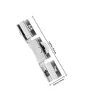 Rock Solid Eight Piece Glass Door H Pulley Roller Kit With Heavy Duty Double Bearing Sliding Wheels for slick patio track installation, roller detail.