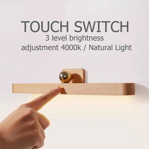 Rechargeable Vanity Light Bar With Three Level Dimmable Touch Control, Magnetic Mount LED Mirror Light For Bathroom, Hand Adjusting