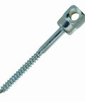 Sidewinder Screw Anchor For Wood Mounting, Horizontal Install, Zinc Plated Steel, Three Eighths Inch Screw Size, Quarter Inch By Three Inch Screw Length, Rod Hanger Kit, 25 Pack, No Pre Drill Required, Easy To Install.