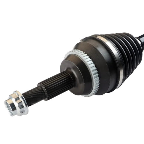 Close-up of CV Axle Assembly For 2011 To 2016 Toyota Sienna Front Left Durable Neoprene Boot Keeps Debris And Moisture Out Easy Install