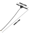 Two Pack Two Point Four Ghz UFL Antennas For ELRS Receivers With Connector Compatible With Radiomaster RP1 RP3 And Happymodel shown with dimensions