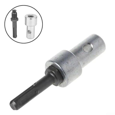 Beefy Round Shank Drill Bit Adapter With 2 Slot Design for Quick Bit Swaps and Smooth Earth Auger Runs, Steel Build, 105mm Length