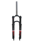 26 Inch Suspension Fork For Mountain Bikes, Single Shoulder 28.6mm Straight Tube, Ultralight Aluminum Alloy, Disc Brake Compatible, 1 1/8 Inch Headset