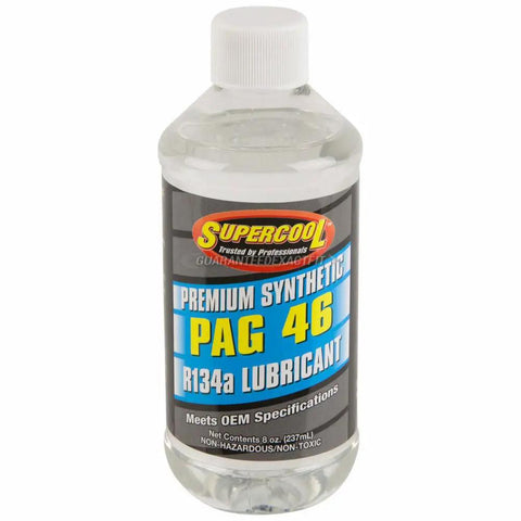 Top Shelf AC Compressor And Cooling Overhaul Kit With Rear Vents For Chevy Tahoe Suburban Avalanche GMC Yukon Sierra Cadillac Escalade Denso 10S Straight Up Sweet Bolt In Stays Ice Cold - 8 oz. PAG 46 R134a lubricant bottle.