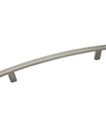 Close-up of a single satin nickel arch cabinet pull from 10 Pack Satin Nickel Arch Cabinet Pulls Seven And One Half Inch Center To Center 192mm Hole Centers Subtle Modern Hardware For Kitchen And Bath Cabinets Dope Finish.