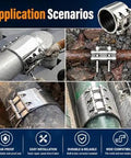 Rock Solid Heavy Duty Three Inch Pipe Repair Clamp And 304 Stainless Steel Leak Sealer For Burst Water Pipes on various pipe applications.