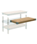DIY Plastic Ceiling Storage Kit For Overhead Garage 24 By 48 Inches With Beefy 500 Lb Capacity Includes All Hardware And Plans Easy 90 Degree Cut Setup Lumber Not Included, assembly illustration showing shelf installation.