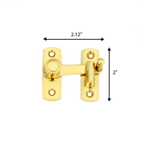 Heavy Duty Solid Brass Cabinet Door Latch Kit With Easy Install Mounting Hardware For Indoor Door Lock And Furniture Hardware That Keeps Doors Snug Secure Daily