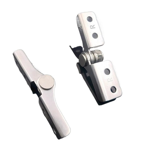 304 Stainless Steel Adjustable Torque Hinge For Equipment Positioning Industrial Pivot Heavy Duty Furniture Hinge 0.4 To 2.5 Torque Range Pro Grade DIY Woodworking A14, front and side view
