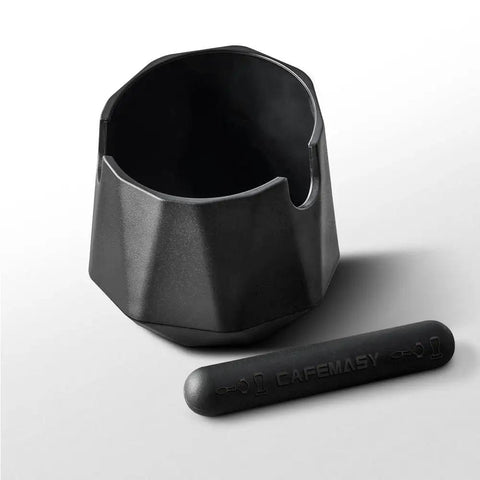 Diamond Shape Mini Espresso Knock Box For Home Use Quick Coffee Grounds Cleanup With Included Cleaning Brush Barista Essential
