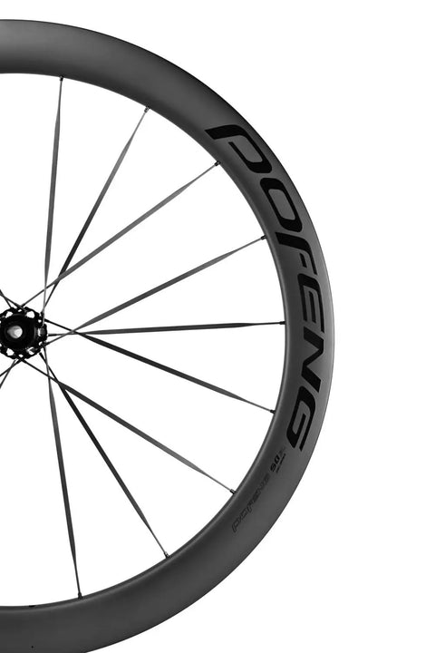 Carbon Disc Wheelset 50C Tubeless With Carbon Spokes Thru Axle Center Lock 12x100 Front 12x142 Rear Fits Shimano 8-12 Speed Black