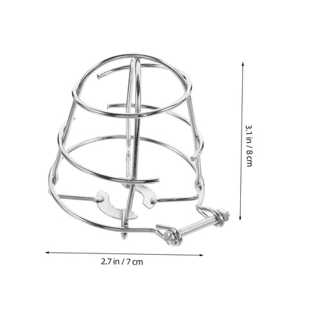 Tough As Nails 2 Pack Fire Sprinkler Head Protector Cage Heavy Duty 1/2 Inch Metal Shield, measures 3.1 inches high, 2.7 inches wide.