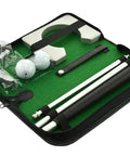 Compact Golf Putter Set With Ball Hole Cup For Travel And Indoor Putting Practice Perfect Office Desk Golf Gear Portable Case