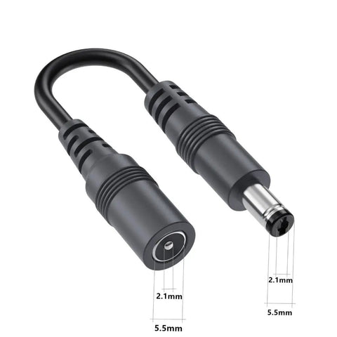 Heavy Duty Dc 5 5 X 2 1 Mm Power Extension Cord 22Awg Plug And Play Cable for connecting power devices.