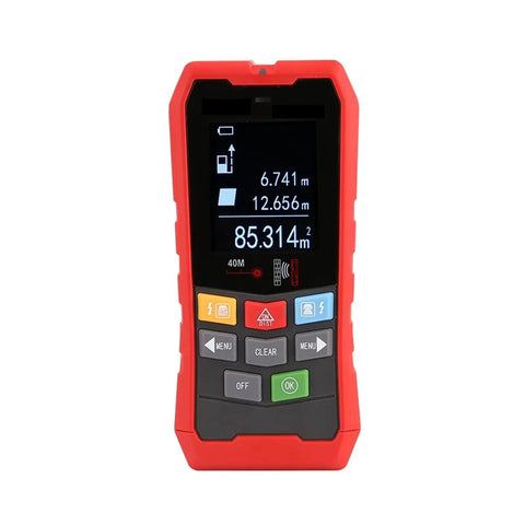 Heavy Duty Stud Finder And Wall Scanner With Wireless Pipe And Cable Detector For Electrical Hunting and Wood Beam Locating, red device with display