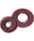 FKM Fluorine Rubber Oil Seal O Ring Assortment Kit With 2 Pcs Set Inner Diameters 20 22 23 24mm Pro Grade Seals For Automotive Systems Industrial Equipment Pumps Pipes Food Processing And Low Pressure Hydraulics, maroon seals