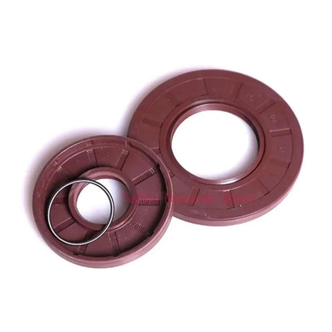 FKM Fluorine Rubber Oil Seal O Ring Assortment Kit With 2 Pcs Set Inner Diameters 20 22 23 24mm Pro Grade Seals For Automotive Systems Industrial Equipment Pumps Pipes Food Processing And Low Pressure Hydraulics, maroon seals