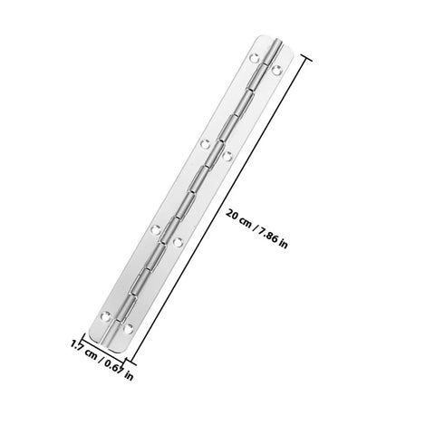 Heavy Duty Long Piano Hinges 4 Pack For Cabinet Doors Wooden Boxes Toolboxes Benches Furniture And Industrial Projects Smooth Operation Strong Steel Build DIY Friendly Upgrade