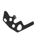Steel Drop-In Auto Release Plate Replacement Upgrade Kit For 10-22 Rimfire Rifles, black plate close-up angle.