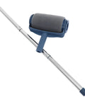 Extendable Paint Roller Kit With Long Handle Extension Pole For Hassle Free Wall And Ceiling Coverage, lightweight with smooth dark roller.