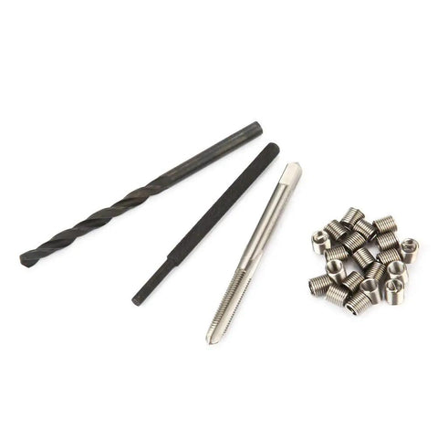 Pro Grade M4 0.7 Thread Repair Kit With Stainless Steel Wire Thread Inserts And Installation Tools For Auto Repair Complete Set With Drill Tap And Wire Inserts Easy Storage Durable Heavy Duty Fix, drill tap and inserts