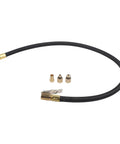 Universal 60CM Tire Inflator Hose With Quick Connect Valve Adapter For Cars Trucks And SUVs Featuring Rock Solid Reinforced Rubber Rated Up To 300 PSI Max Pressure For No Fuss Inflation At Home Or Shop And Save Time Driving Today. 60cm hose with brass fittings and adapters