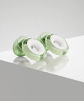 Engage Plus Earplugs For Clear Chat And Chill Noise Reduction At Hangouts And Chats Great For Parenting Moments Includes 8 Ear Tips And Extra Accessories 16 dB NRR 10, shown in light green on white surface.