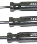 Amphenol Pin Tool Set 553-2700 for Connector Pins and Sockets Includes 553-2697 553-2698 553-2699 three black-handled tools