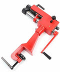 7 Inch Manual Bead Roller For Metal Fab And Fabrication, Heavy Duty Steel Construction, red and black tool for crimping and edging